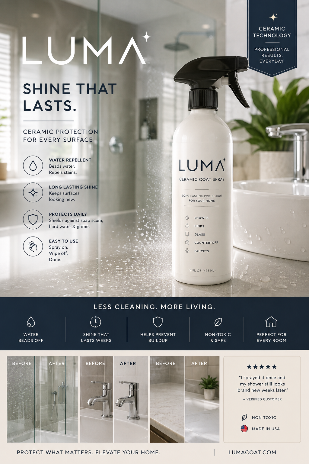 Luma product information poster